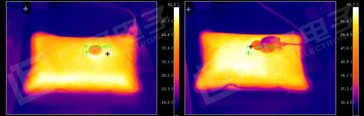 巨哥电子-红外热成像仪检测电热暖手宝