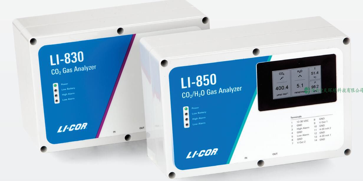 LI-830 CO2分析仪 LI-850 CO2/H2O分析仪