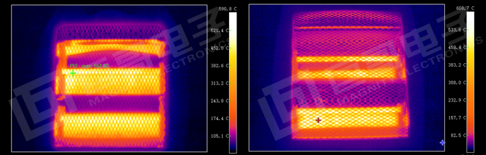 巨哥电子-红外热成像仪检测“小太阳”取暖器